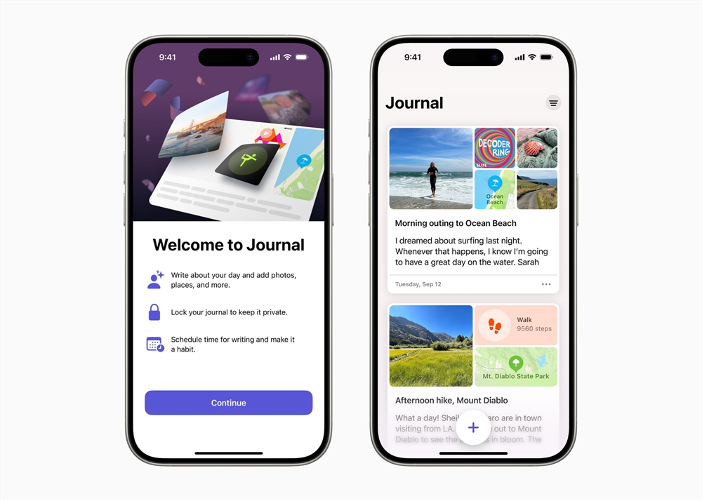 Apple Journal app，日记，手记，苹果